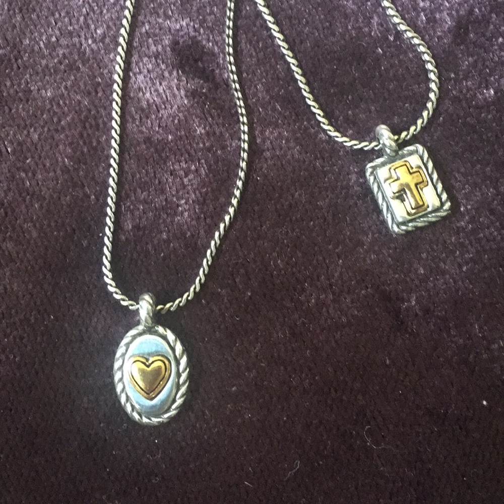 Brighton charm double necklace